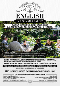 English in a Summer Garden - Flyer